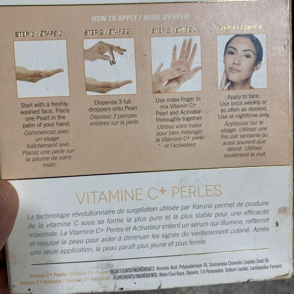 Rare Karuna Vitamin C + Pearls Anti Aging Weekly Intensive Night Treatment New - Picture 4 of 4
